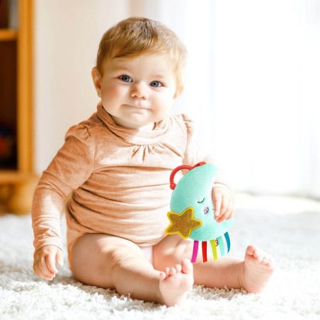 SZELESZCZĄCY KSIĘŻYC przywieszka sensoryczna Crinkly Moon