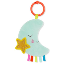 SZELESZCZĄCY KSIĘŻYC przywieszka sensoryczna Crinkly Moon