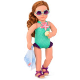STRÓJ KĄPIELOWY syrenka dla lalki 46 cm z akcesoriami plażowymi MARVELOUS MERMAID