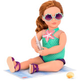 STRÓJ KĄPIELOWY syrenka dla lalki 46 cm z akcesoriami plażowymi MARVELOUS MERMAID