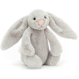 KRÓLICZEK srebrna przytulanka Silver Bashful Bunny 18 cm