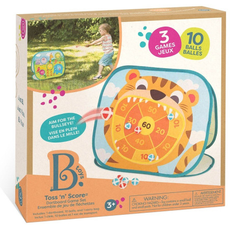 GRA ZRĘCZNOŚCIOWA tarcza z piłeczkami na rzep 3w1 Toss ‘n’ Score