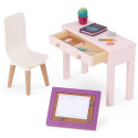 ZESTAW MEBELKÓW DO NAUKI z akcesoriami dla lalki 46 cm