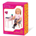 ZESTAW MEBELKÓW DO NAUKI z akcesoriami dla lalki 46 cm