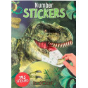 NUMBER STICKERS zestaw kreatywny z naklejkami Dino World