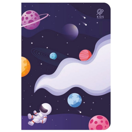 ZESTAW ZESZYTÓW A5 W KRATKĘ 16 kartek 10 szt. In Space