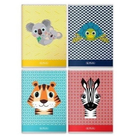 ZESTAW ZESZYTÓW A5 W 3 LINIE 32 kartki 10szt. Cute Animals