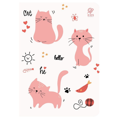 ZESZYT A5 W KRATKĘ 32 kartki Sweet Kitten