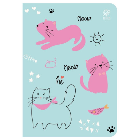 ZESZYT A5 W KRATKĘ 32 kartki Sweet Kitten
