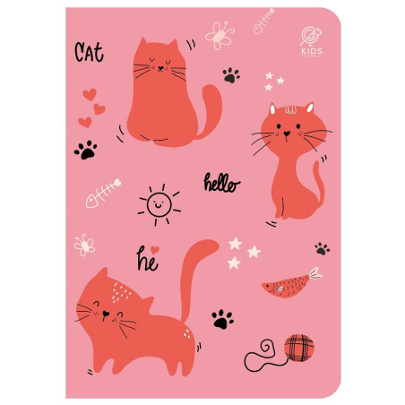 ZESZYT A5 W KRATKĘ 32 kartki Sweet Kitten