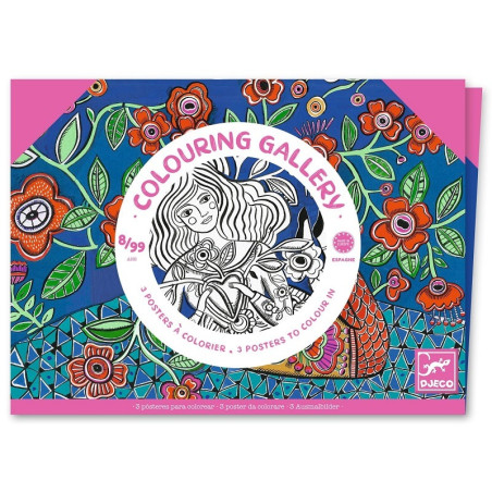 KWIATY obrazy do kolorowania w teczce