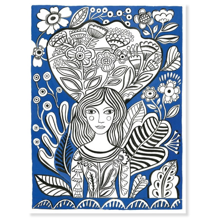 KWIATY obrazy do kolorowania w teczce