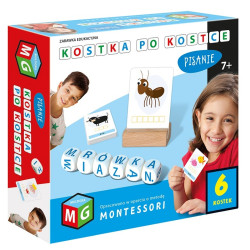 PISANIE kostka po kostce zabawka edukacyjna 6 kostek