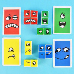 EMOCJE puzzle sensoryczne gra Montessori