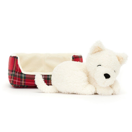 PIESEK W LEGOWISKU przytulanka Napping Nipper Westie