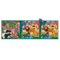 SAFARI I DŻUNGLA puzzle magnetyczne 2x20 el.