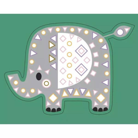 ZWIERZĄTKA geometryczne naklejki zestaw kreatywny