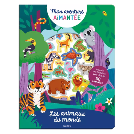 ZWIERZĘTA ŚWIATA układanka magnetyczna