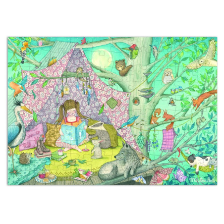 DOMEK NA DRZEWIE puzzle obserwacyjne 100 el.