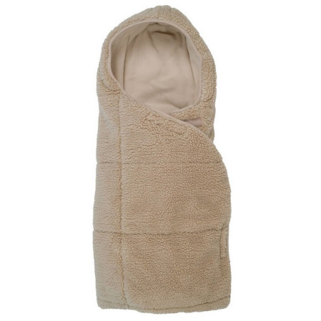 BEŻOWY polarowy wielofunkcyjny otulacz Teddy Beige