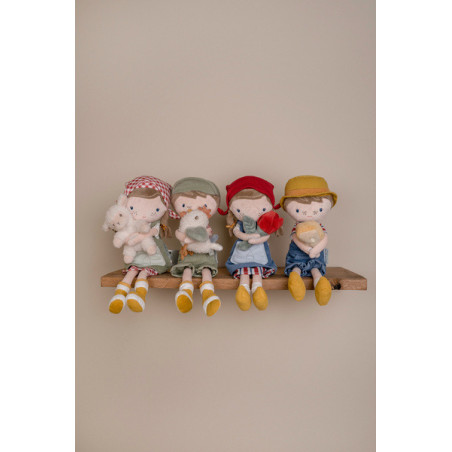 FARMERKA ROSA Z OWIECZKĄ lalka szmacianka 35 cm