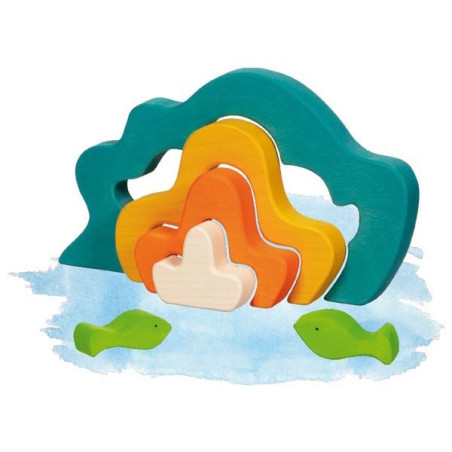 OCEAN drewniana mozaika klocki 31 elem.