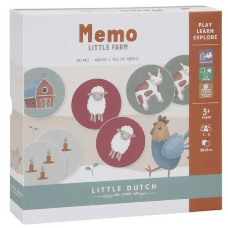 MEMO tekturowa gra Little Farm