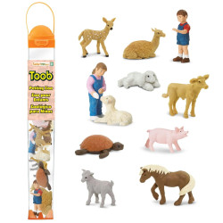 MAŁE ZWIERZĄTKA W MINI ZOO zestaw 11 figurek w tubie