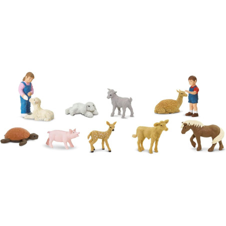 MAŁE ZWIERZĄTKA W MINI ZOO zestaw 11 figurek w tubie