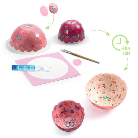 PAPIEROWE MISECZKI RÓŻOWE zrób to sam zestaw kreatywny