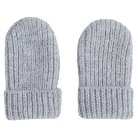 RĘKAWICZKI DZIECIĘCE Z WEŁNY MERINO 1-2 lata Szare Drizzle