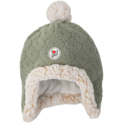 SZAŁWIOWA dwuwarstwowa zimowa czapeczka z polaru 3-6 m Fleece Elm