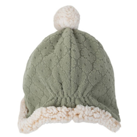 SZAŁWIOWA dwuwarstwowa zimowa czapeczka polar 1-2lata Fleece Elm