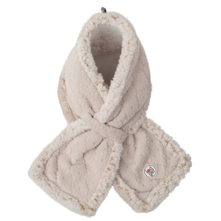 JASNOBEŻOWY dwuwarstwowy szaliczek z polaru Fleece Birch