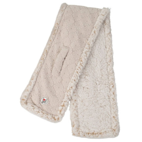 JASNOBEŻOWY dwuwarstwowy szaliczek z polaru Fleece Birch