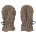 BRĄZOWE rękawiczki niemowlęce z polaru 0-12 m Fleece Buffalo