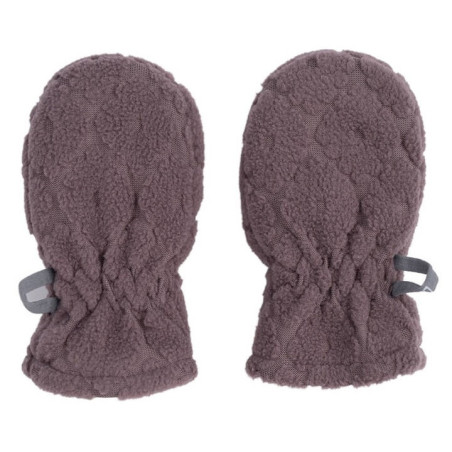 WRZOSOWE rękawiczki niemowlęce z polaru 0-12 m Fleece Mauve