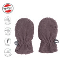 WRZOSOWE rękawiczki niemowlęce z polaru 0-12 m Fleece Mauve