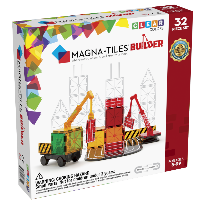 BUILDER klocki magnetyczne zestaw 32 elementy