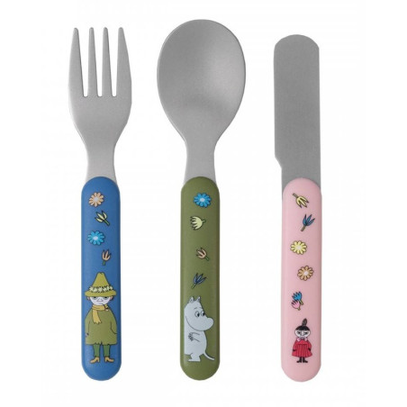 MUMINKI zestaw sztućców ze stali nierdzewnej