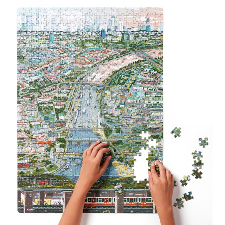 MIASTO WARSZAWA puzzle tekturowe 500 el. Puzzlove