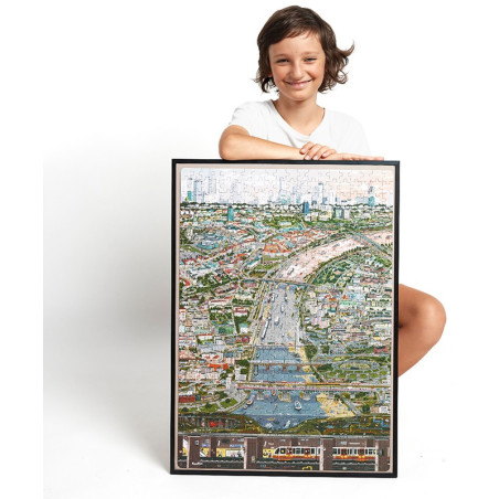 MIASTO WARSZAWA puzzle tekturowe 500 el. Puzzlove