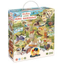 PARKI NARODOWE dzikie puzzle tekturowe 200 el.