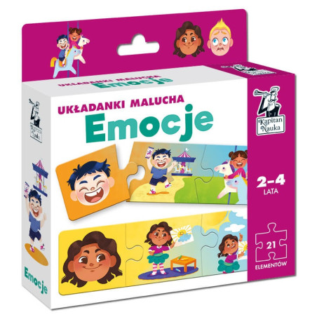 EMOCJE. UKŁADANKI MALUCHA zestaw 21 el.