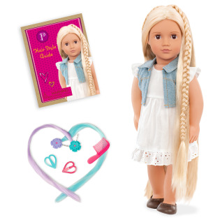 PHOEBE duża lalka blondynka 46 cm z regulowanymi włosami do stylizacji