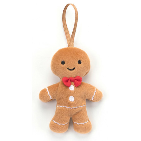 WESOŁY PIERNIKOWY CHŁOPIEC pluszowa zawieszka na choinkę 10 cm Jellycat 0+
