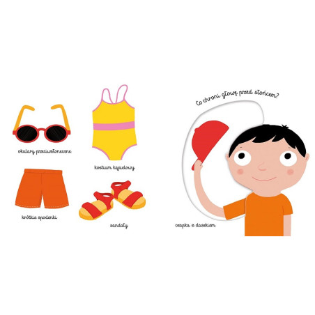 UBRANIA pierwsze słowa książeczka Akademia Mądrego Dziecka Nathalie Choux