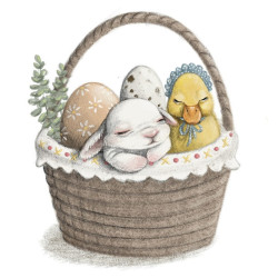 EASTER BUNNY kartka okolicznościowa na Wielkanoc