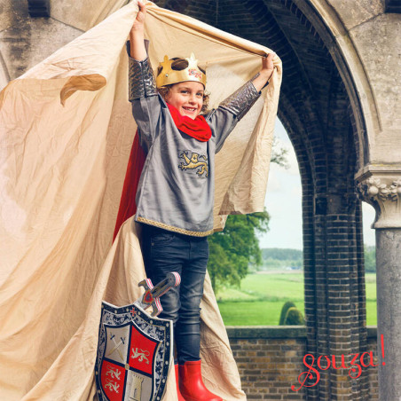 KRÓL ARTHUR Kostium miękka zbroja z peleryną 3-4 lata