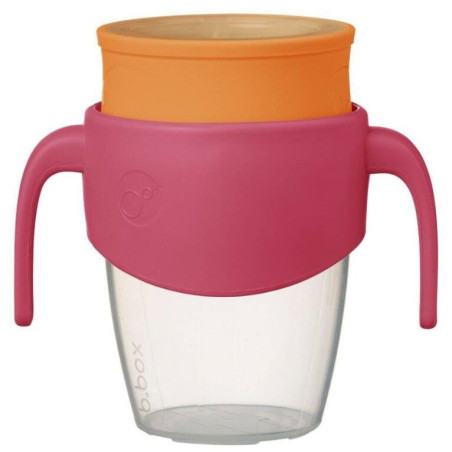 RÓŻOWY kubek treningowy 360 Strawberry Shake